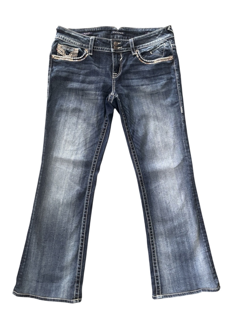 Vigoss The Chelsea Dark Wash Women's Bootcut Jeans 11/12